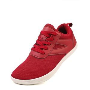 Womens Red Slip On Barefoot Sneakers Wide Toe Box Zero Drop Sole size us 7